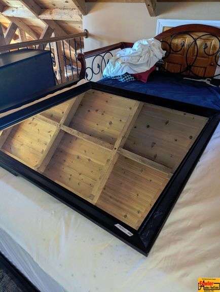 Large Dark Framed Mirror