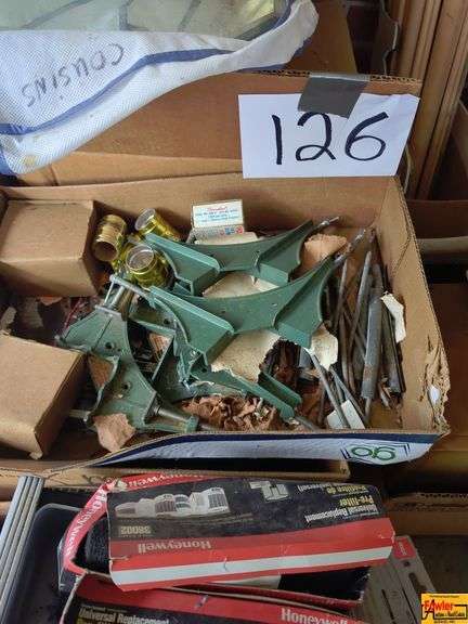 Honeywell Air Filter Pre-filters, Green Metal Brackets, Octagon Piece Of Glass image