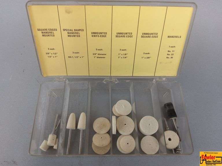 Brownells Felt Bob Polishing Kit with Mandrels image