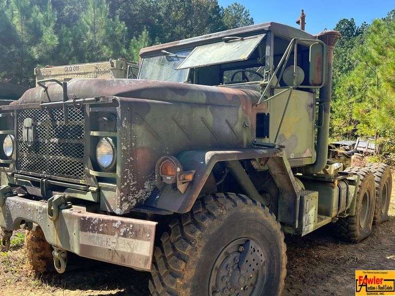 1990 M931A2 Military Semi Tractor; 10,460 Miles Showing; Starts & runs; has Florida title; Works With Lot #s 1, 16, 19, 42, 43, 79, 82 & 119 image