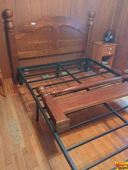 Bed & Dresser with Mirror image