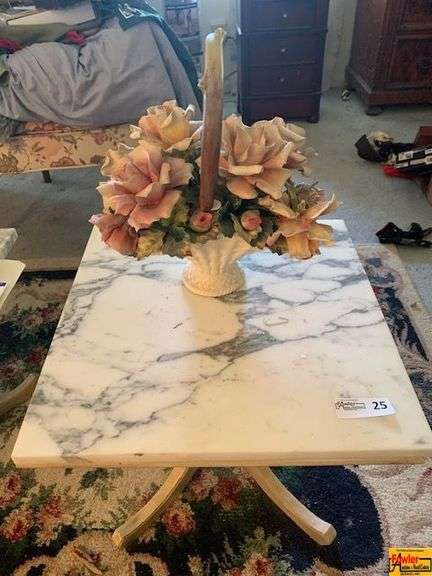 Coffee Table with Floral Arrangement image