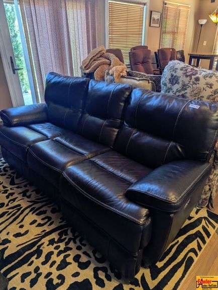 Leather Power Reclining Sofa