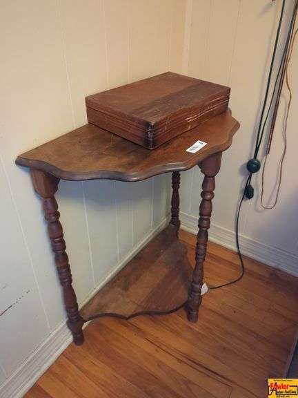 Half-Moon Console Table with Storage Box image
