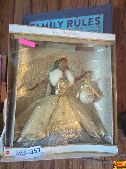 2000 Celebration Barbie & Collectible 8" Ginny Vogue Doll image