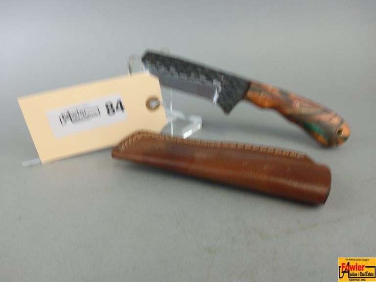 Handcrafted Fixed Blade Knife with Leather Sheath image
