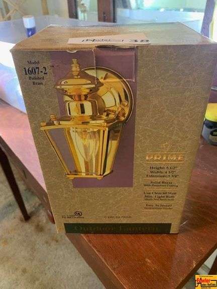 Prime Polished Brass Outdoor Light, Model 1607-2 image