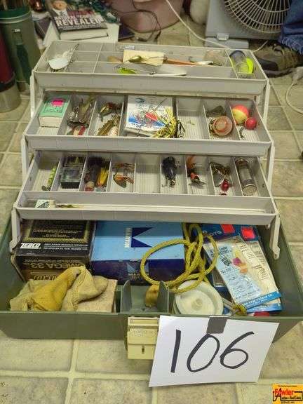 Tackle Box Filled With Fishing Lures & Accessories image