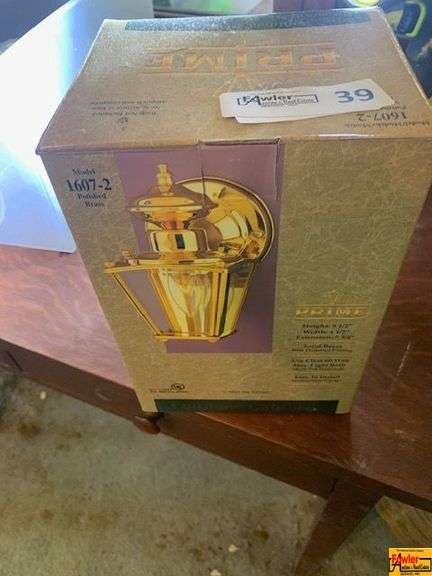 Prime Polished Brass Outdoor Light, Model 1607-2 image