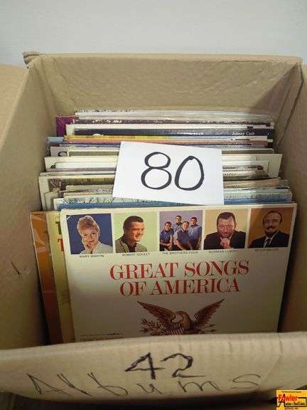 Box Of Vinyl Records image