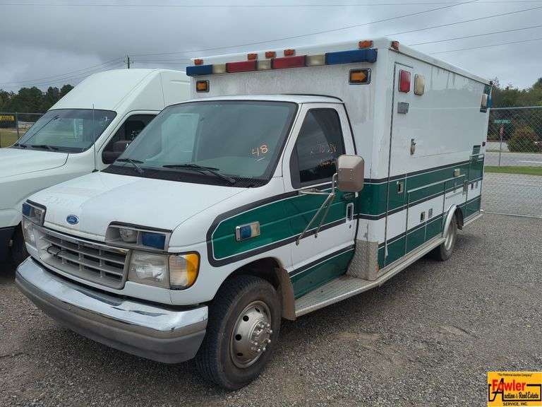 1994 Ford E35 Ambulance; 70,258 Miles; VIN 1FDKE30M2RHA74755