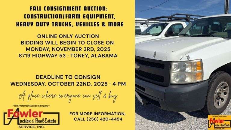 Nov 2025 Consignment Cat.: Lots 1-301 Closing 7 PM