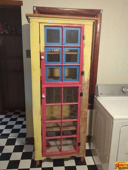 Colorful Wooden Cabinet image