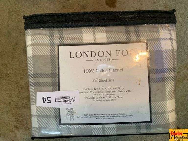 London Fog 100% Cotton Flannel FULL Sheet Set image