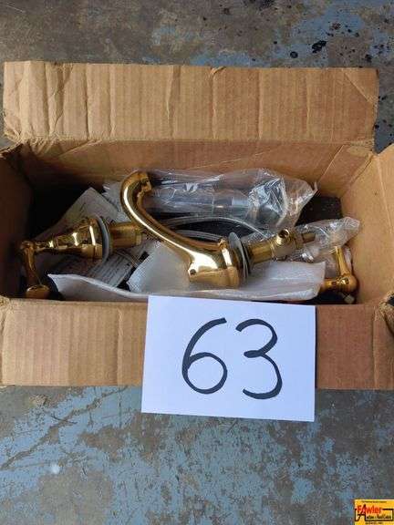 Gold-Tone Faucet Set image