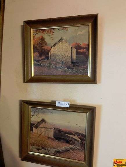 Framed Barn Landscape Prints