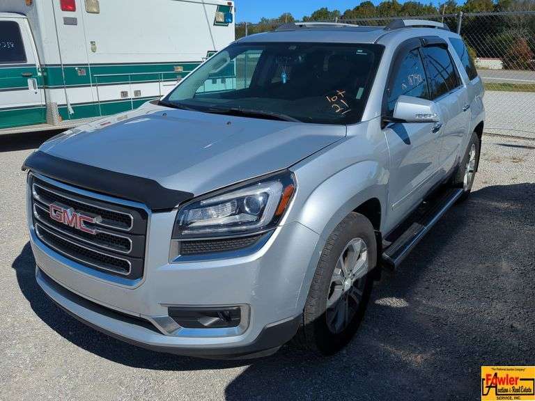 2015 GMC Acadia SLT; runs & drives but needs transmission; 187,401 Miles; VIN 1GKKRRKD9FJ324266