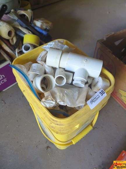 Bucket of PVC Fittings