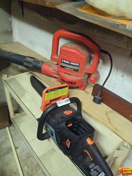 Black & Decker Vac 'N' Mulch & Chainsaw image