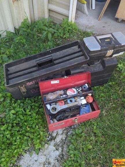 Toolboxes with Plumbing Supplies image