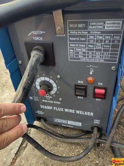 Chicago Electric 90 Amp Flux Wire Welder with Accessories image