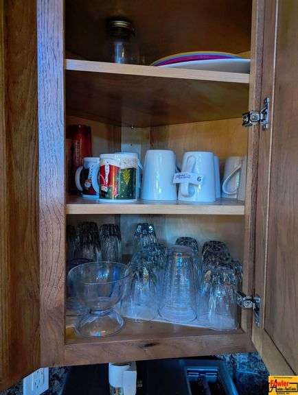 Contents Of Kitchen Cupboard: Cups, Mugs & Glasses