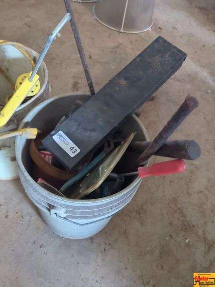 Two Buckets with Assorted Items