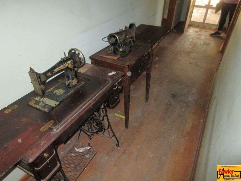 (2) Vintage Sewing Machines In Cases image