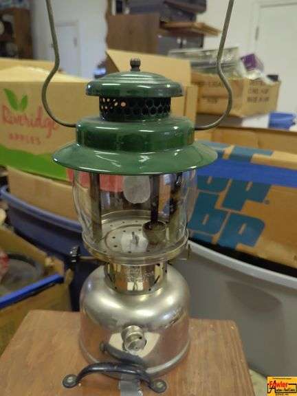 Coleman Lantern With Wood Storage Box image