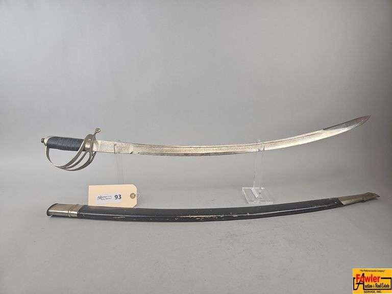 Ornate Cavalry Sword with Scabbard image