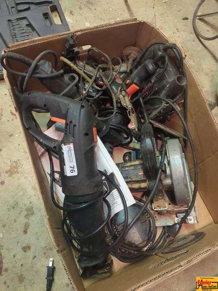 Box Lot of Assorted Power Tools image