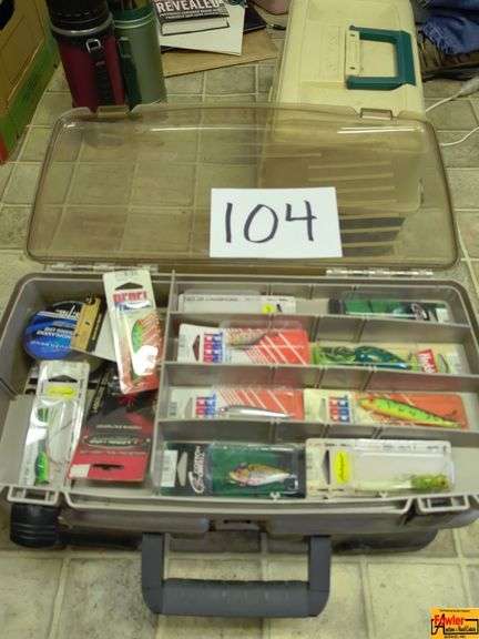Fishing Tackle Box With Lures & Accessories image