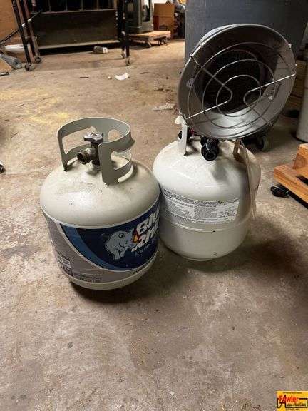 2 Propane Tanks, One with heater head attachment image