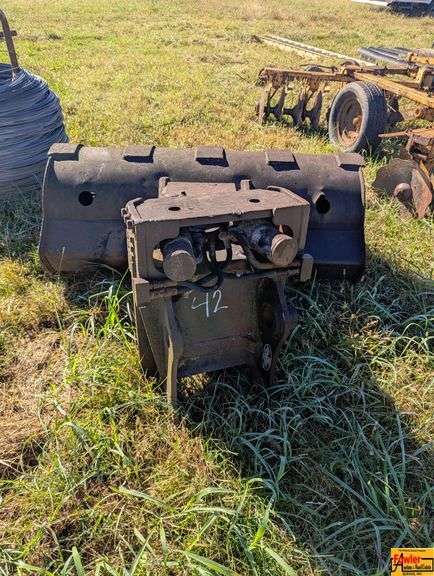 Skid Steer Bucket Attachment with Mounting Bracket image