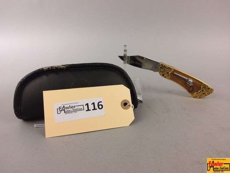 Colt Single Action Army Peacemaker Franklin Mint Collector Knife image