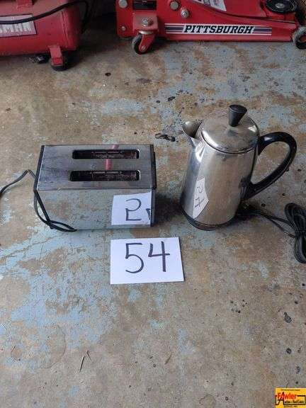 Toaster & Percolator Coffee Pot image