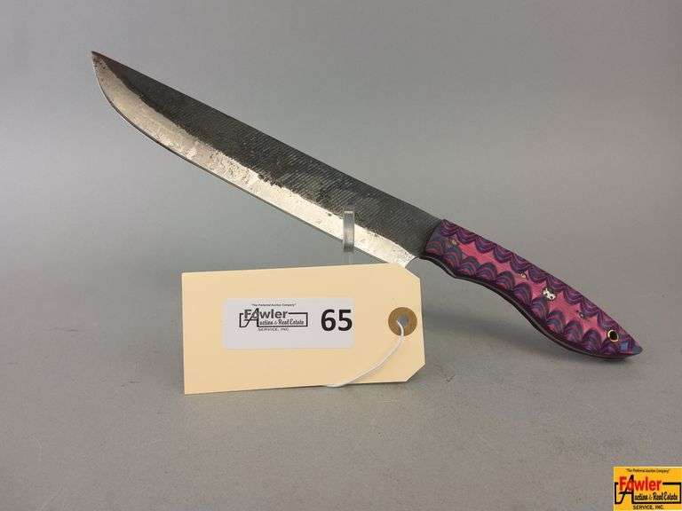 Handmade File Knife with Colorful Handle image