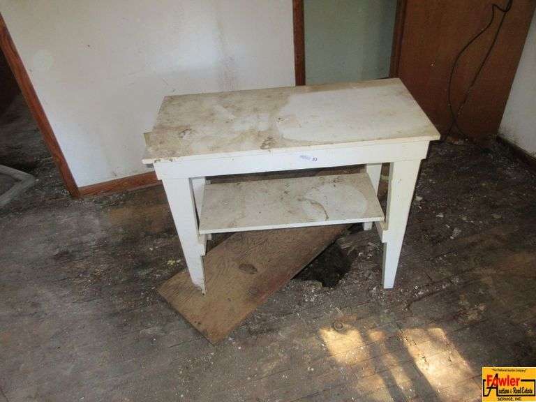 White Wood Table image