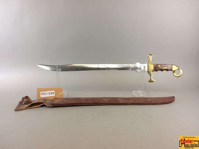 Decorative Stainless Steel Sword with Sheath - Pakistan image