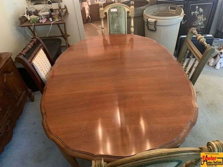 Dining Table & Four Assorted Chairs image