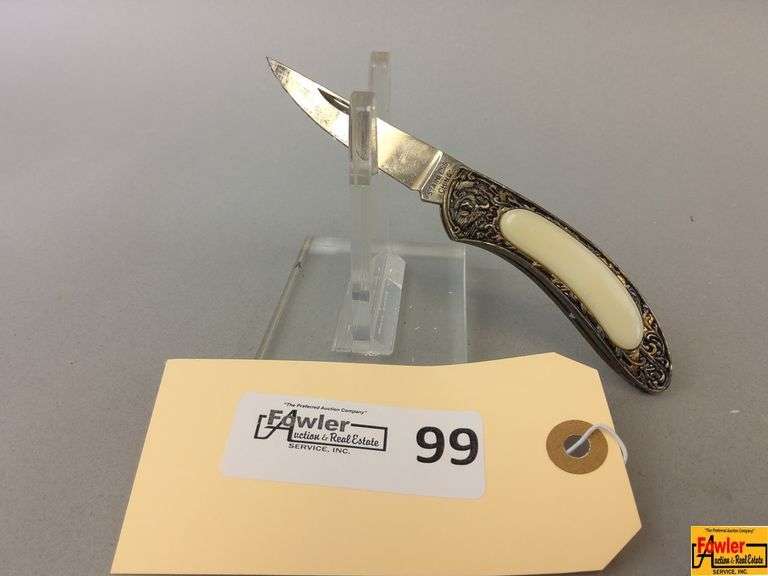 Decorative Stainless Steel Folding Pocket Knife image