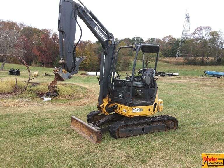 John Deere Excavator 35D; SN AFF035DX2366541 image