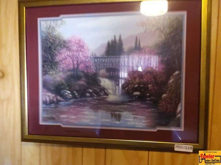 Home Interiors "Stone Bridge with Cherry Blossoms" by Joe Sambataro image