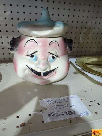 Vintage 1950’s French Chef Cookie Jar (H189) image