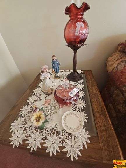 Contents on End Table (Table Sold in Lot 42) image