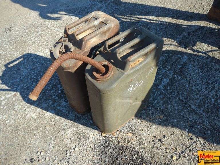Two Metal Fuel Cans image