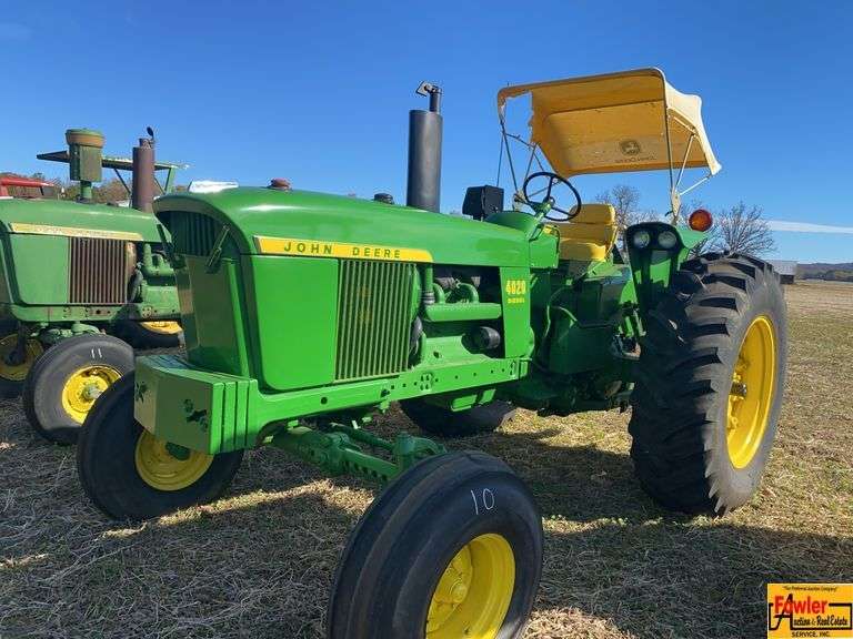 1972 Model John Deere 4020 Diesel Tractor, Synchro-range Transmission, Fully Restored; 434 hrs image