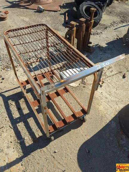 Industrial Metal Cart with Wheels image