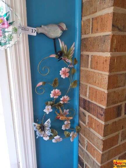 Metal Floral Vine with Butterflies & Suncatcher image