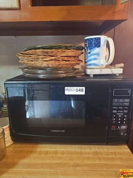 Farberware Microwave and Contents on top image